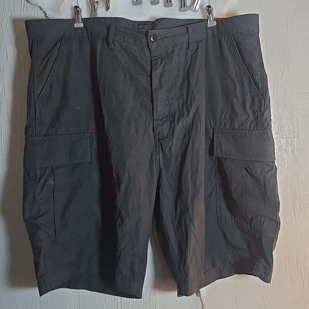 Y2K Levis Cargo Big & Tall 44 Gray Carrier Shorts Outdoors Loose Gray School